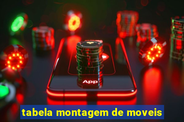 tabela montagem de moveis